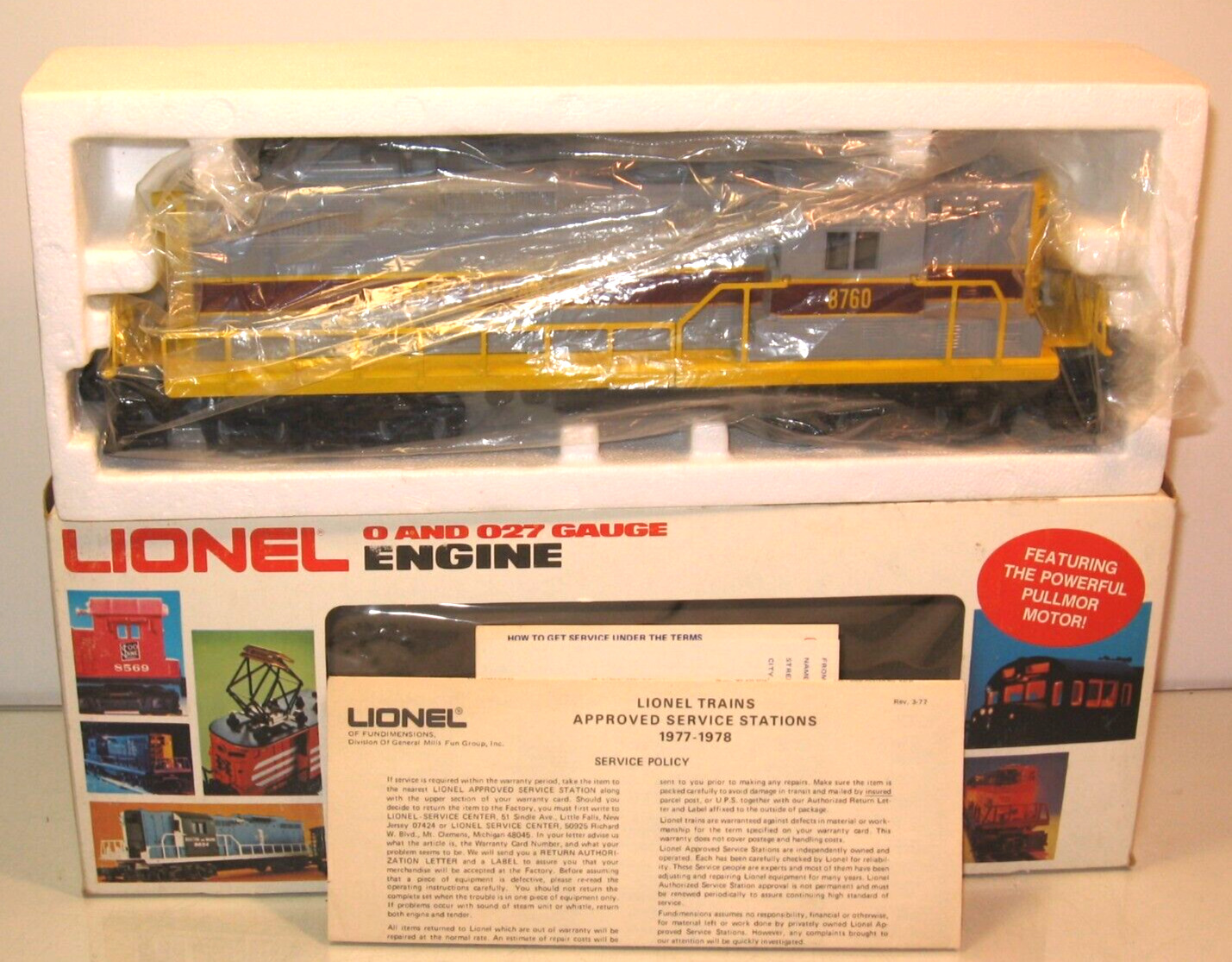 LIONEL 6-8760 Erie Lackawanna GP-9 Non-powered Diesel OB MINT 1977-79