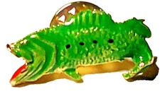 Fish Green Lapel Pin