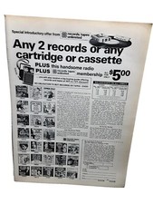 1971 Records Tapes Unlimited Led Zeppelin Chicago Dylan Original Print Ad