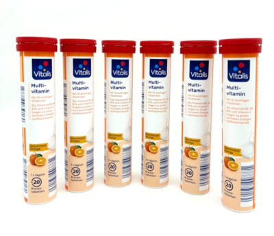   Vitalis Multivitamin Brausetabletten Geschmack Orange 120 Tabletten  