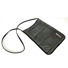 Moncler Quilted Nylon Crossbody Bag 12 X 9 In Black Charcoal Travel Unisex