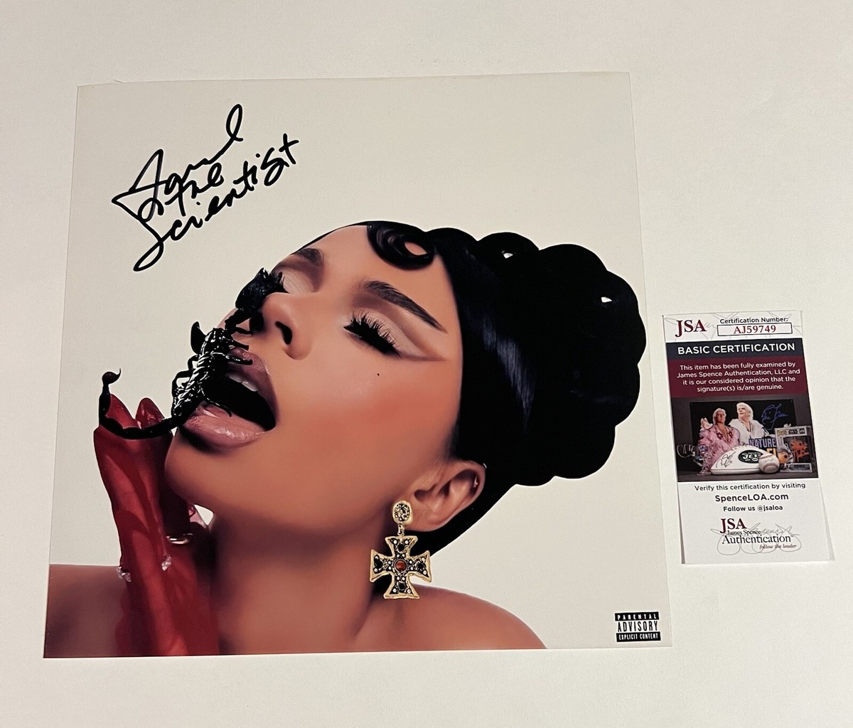 MARIAH THE SCIENTIST SIGNED TO BE EATEN ALIVE 12x12 PHOTO RY RY