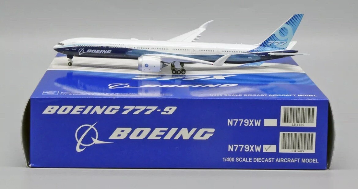 Boeing House Color 777-9X Reg: N779XW JC Wings Scale 1:400