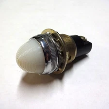 Indicator Panel Lamps,  White,  Dialco, Sold Individually, With Bulbs and Tested