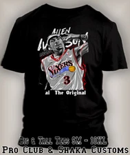 Iverson ai Original Tee Shirt to Match Retro Air J2 Python Pro Club Shaka RTP