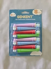 Brand New Genkent Quality Replacement Toothbrush Heads - 8 Heads Included