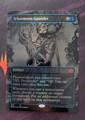 *MtG: OIL SLICK FOIL ICHORMOON GAUNTLET - Phyrexia: All will be One Mythic*