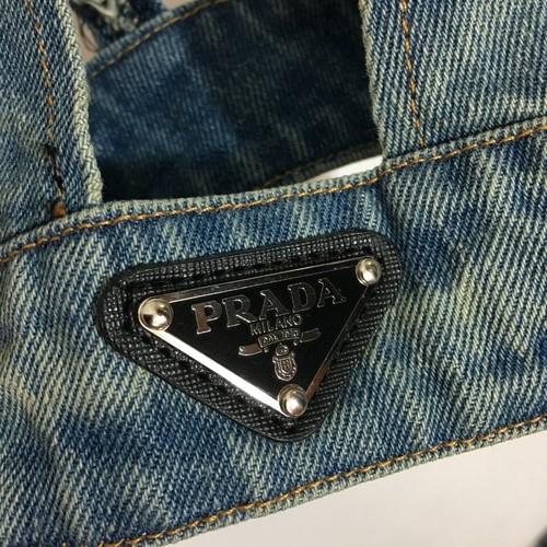 Prada Denim Crop Top - Picture 4 of 10