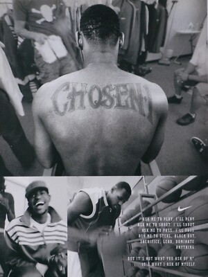 LeBron James Nike Cleveland Cavaliers Chosen 2005 Original Print Ad x  11