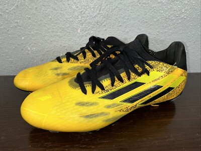 Adidas Soccer Cleats Mens 7.5 Yellow X SpeedFlow Messi.3 FG Lace Up Logo Stripes