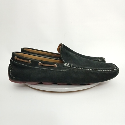 1901 Driving Loafers Men's 11.5 M Black Suede Leather Boat Shoes | eBay