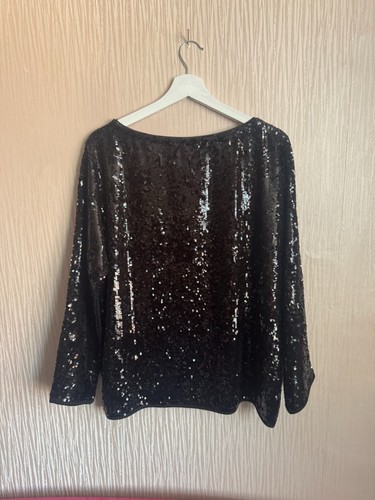 Hush women sequin blouse size 16 mint condition - Picture 2 of 5