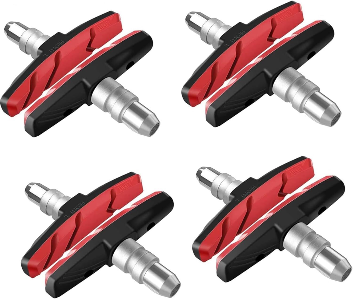 8 Pcs Bike V-Brake Pads Set,70mm Bike Brake Blocks for Bicycle, No Noise,No Skid