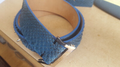 Superbe Ceinture en serpent Cuir de Python) vero pitone) (N)INE