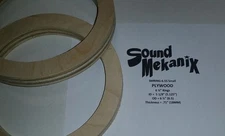 Plywood Speaker / Spacer Rings, 6 1/2" SMALL Size 18MM  (.71") Thick One Pair 