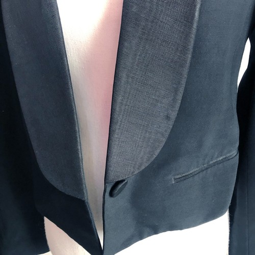 3.1 Phillip Lim Damen kurz geschnittene Einzelknopf-Blazerjacke minimalistisch schicke Arbeit - Bild 3 von 11