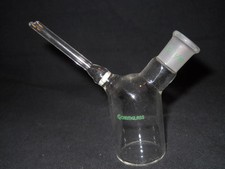 Chemglass 10mm Glass Disc Coarse Frit 30mL Filtration Beaker 14/20, 1/4" OD Arm