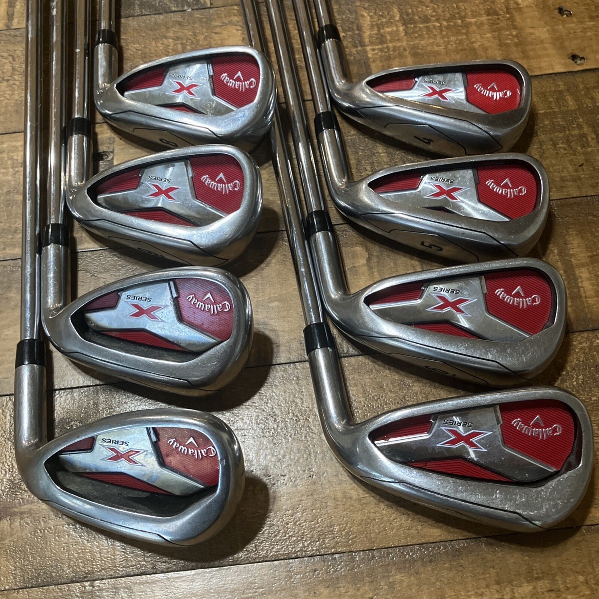 Callaway 2018 X Series Iron Set 4-PW-GW Steel Uniflex Right