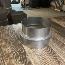 8  x 7  stainless steel stove pipe reducer/increaser 8" to 7" or 7" to 8"