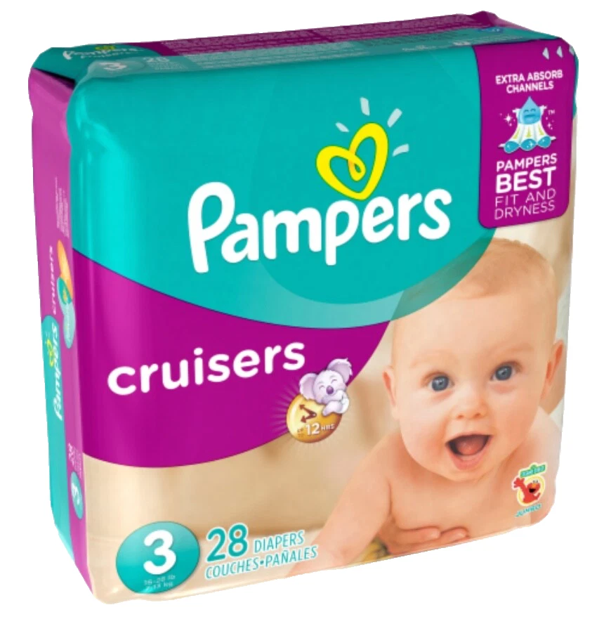 Vintage Pampers Cruisers Diapers Size 3, 2015, Sesame Street, NOS, Collectible