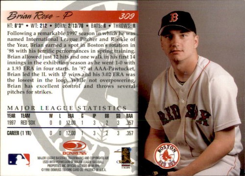 1998 Donruss Baseball #201-420 - Pick Your Card - Picture 163 of 289