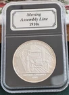 Moving Assembly Line 1910 American History 1 Troy Oz Proof Silver Coin