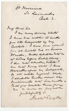 Archibald Boyd, Dean of Exeter Signed Letter / Autographed