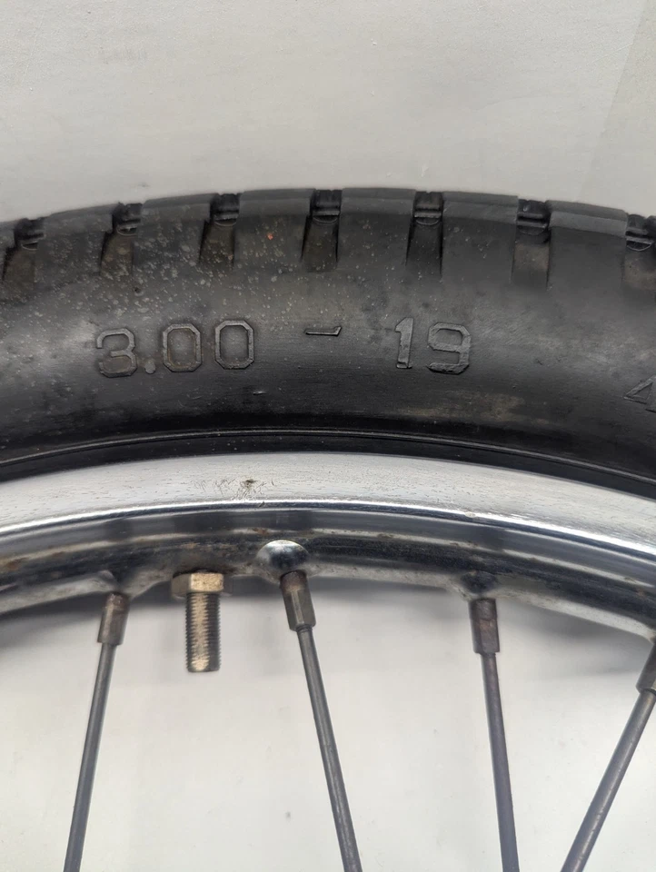 Llanta delantera Kawasaki Ke100 1971-1975 OEM 1971-1975 Foto 2 de 4