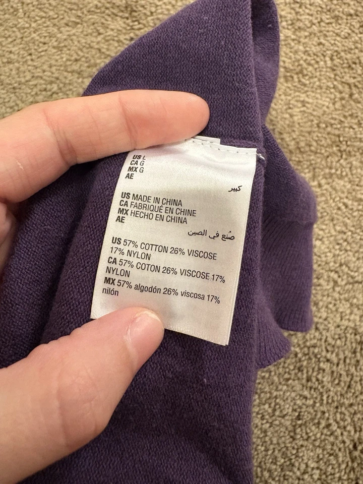 Cárdigan Karen Scott púrpura - para mujer talla grande Foto 3 de 4