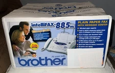Brother IntelliFax 885MC Plain Paper Fax Machine with Message Center & Copier