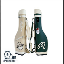 Malbon Stand Caddy Bag Half Case Golf Bag Beige white or Green white Japan