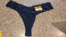 No Boundaries Women's Panties Thong M 6 Blue Z12 