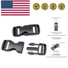 Side Release Buckles Heavy Duty Plastic Buckle Snap Clips Clasps Backpack Buc...