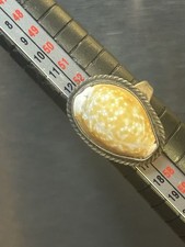 Vintage Sterling Silver Sea Shell Ring Sz 7