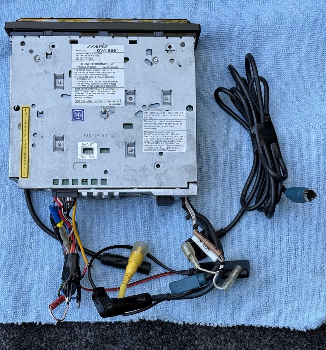 Alpine DVA-9861 DVD/CD/MP3 Player In-Dash US-Market | eBay