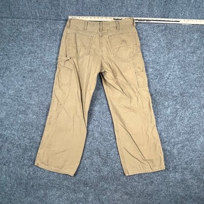 Faded Glory Cargo Pants Mens 34x29 Khaki Work Utility Carpenter