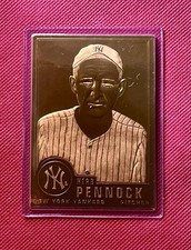 Danbury Mint Herb Pennock 22k Gold Sculpted Baseball Card #36