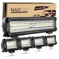 12 Inch LED Light Bar with 4PCS 4 Inch LED Pod/Off Road/Fog Lights  540W