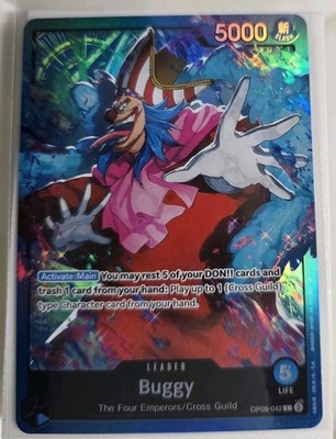 One Piece Card TCG - Buggy (OP09-042) Leader NEAR MINT English