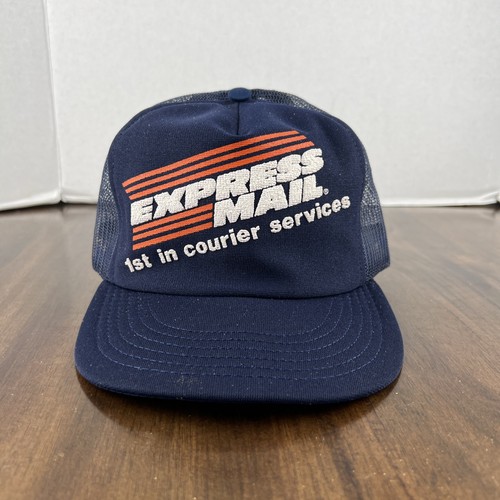 Vintage EXPRESS MAIL Snapback Hat Mesh Trucker Cap