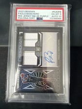 2022 Obsidian Paolo Banchero Rookie Jersey Ink Purple /75  PSA 6 Auto 10