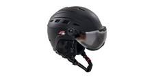 F2 Helm Wintersport Skihelm Snowboard Helmet Worldcup Team schwarz mit Visier