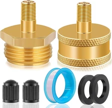 RV Blow Out Plug for Winterization - Brass Sprinkler Water Blow-Out Adapter with