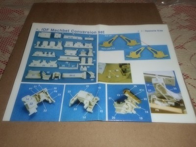 LEGEND PROD. 1080, 1/35 IDF MACHBET CONVERSION W/SANDBAG ARMOR SET RESIN KIT