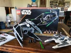 Complete LEGO Star Wars: Mandalorian Fang Fighter Vs. Tie Interceptor (75348)