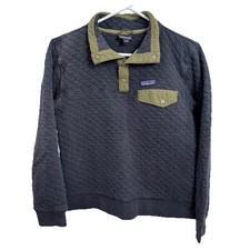 Patagonia Organic Cotton Quilted Snap-T Pullover Women s Size M