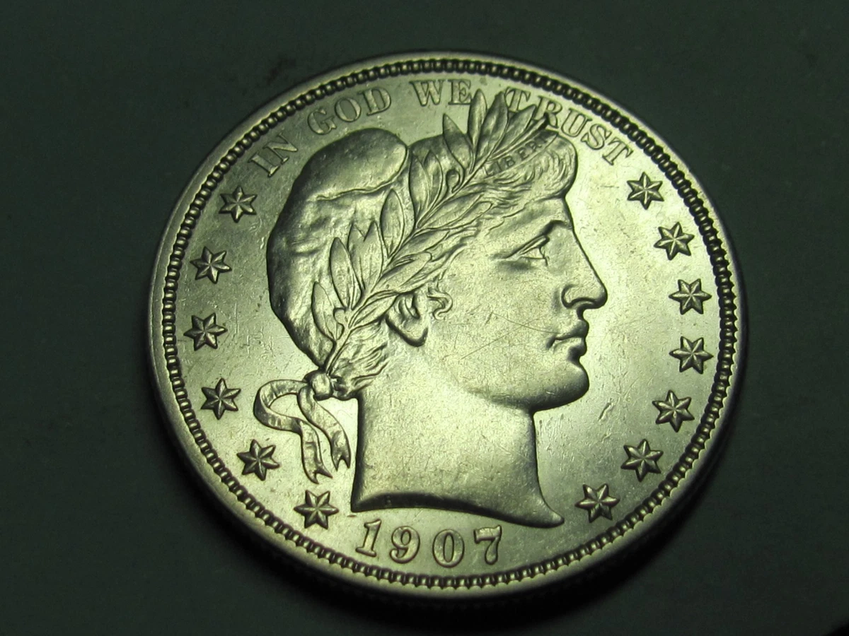1907 Year Barber Half Dollars (1892-1915) for sale | eBay