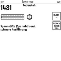 25Er Pack(Stk) 001481000000140055 Spannstift Din 1481 14 X 55 Federstahl Schwer