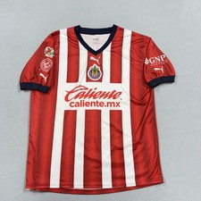 Chivas De Guadalajara Jersey Mens 2XL Red White Liga MX Soccer Puma Caliente
