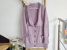 XXL 46 Esprit 2in1 Strickjacke Strickpullover lila flieder Pullover Pulli Jacke